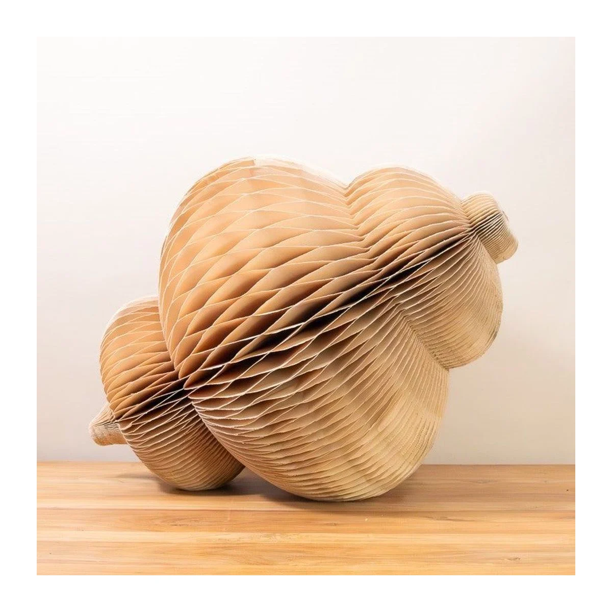 Ornement cimier géant en papier recyclé, Blush